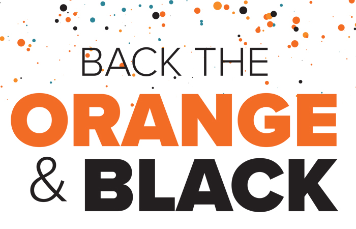 Back the Orange and Black for Milligan's Day of Giving
